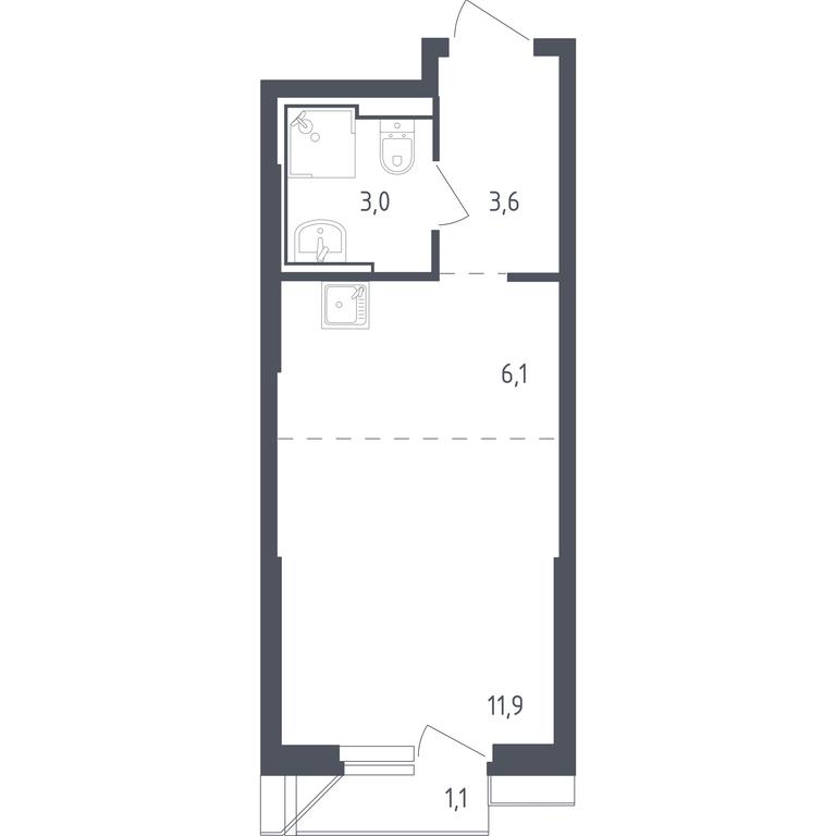 Apartment Sale, 25.54 sq. m. at Sputnik, Lipovoy Roschi Street, 1к4, derevnya Razdory, Odintsovskiy City District, Moscow Region, Russia #1 Apartment Sale, 25.54 sq. m. at Sputnik, Lipovoy Roschi Street, 1к4, derevnya Razdory, Odintsovskiy City District, Moscow Region, Russia #1