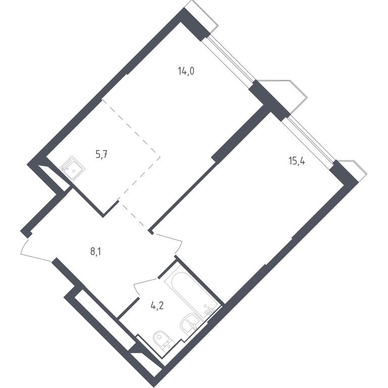 Apartment Sale, 48.35 sq. m. at Sputnik, Lipovoy Roschi Street, 1к4, derevnya Razdory, Odintsovskiy City District, Moscow Region, Russia #1 Apartment Sale, 48.35 sq. m. at Sputnik, Lipovoy Roschi Street, 1к4, derevnya Razdory, Odintsovskiy City District, Moscow Region, Russia #1