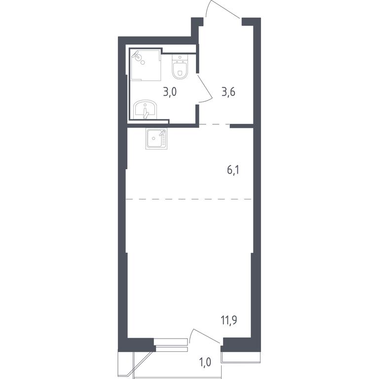 Apartment Sale, 25.81 sq. m. at Sputnik, Lipovoy Roschi Street, 1к4, derevnya Razdory, Odintsovskiy City District, Moscow Region, Russia #1 Apartment Sale, 25.81 sq. m. at Sputnik, Lipovoy Roschi Street, 1к4, derevnya Razdory, Odintsovskiy City District, Moscow Region, Russia #1