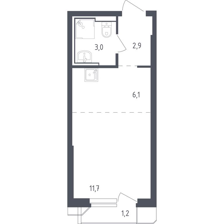 Apartment Sale, 24.65 sq. m. at Sputnik, Lipovoy Roschi Street, 1к4, derevnya Razdory, Odintsovskiy City District, Moscow Region, Russia #1 Apartment Sale, 24.65 sq. m. at Sputnik, Lipovoy Roschi Street, 1к4, derevnya Razdory, Odintsovskiy City District, Moscow Region, Russia #1