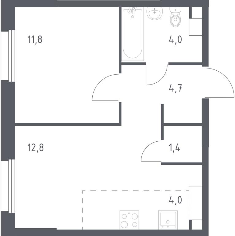 Apartment Sale, 38.7 sq. m. at Eko Bunino, prospekt Kuprina, 34к1, Sosenskoye Settlement, Moscow, Russia #1 Apartment Sale, 38.7 sq. m. at Eko Bunino, prospekt Kuprina, 34к1, Sosenskoye Settlement, Moscow, Russia #1