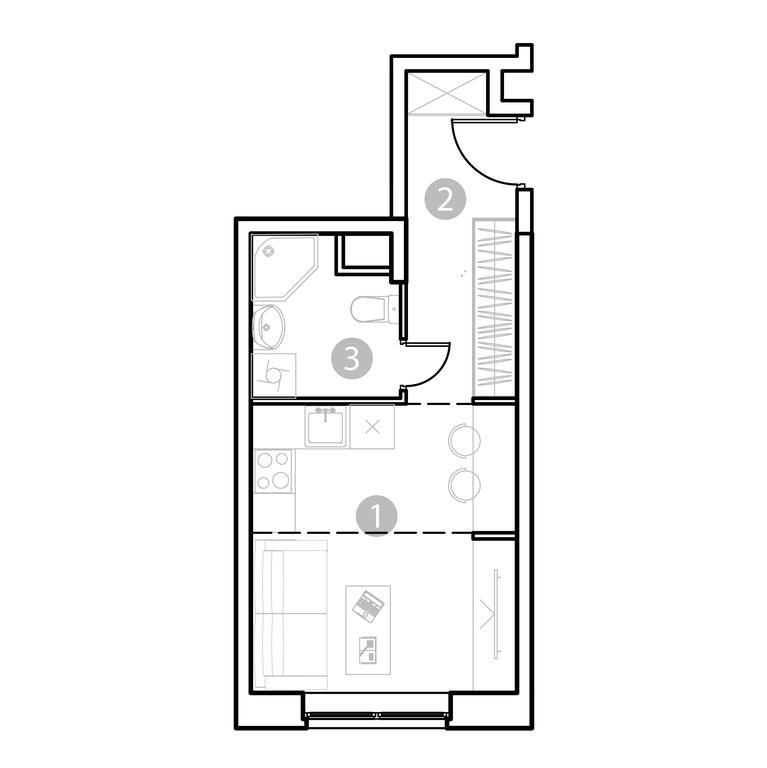 Apartment Sale, 24.26 sq. m. at EvoPark Sokolniki, Poteshnaya Street, Moscow, Russia #2 Apartment Sale, 24.26 sq. m. at EvoPark Sokolniki, Poteshnaya Street, Moscow, Russia #2