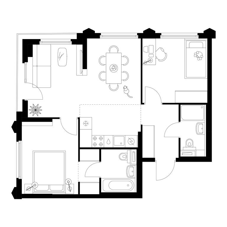 2-BD Apartment Sale, 59.2 sq. m. at Businovskiy Park, Izhorskaya Street, 6с5, Moscow, Russia #1 2-BD Apartment Sale, 59.2 sq. m. at Businovskiy Park, Izhorskaya Street, 6с5, Moscow, Russia #1