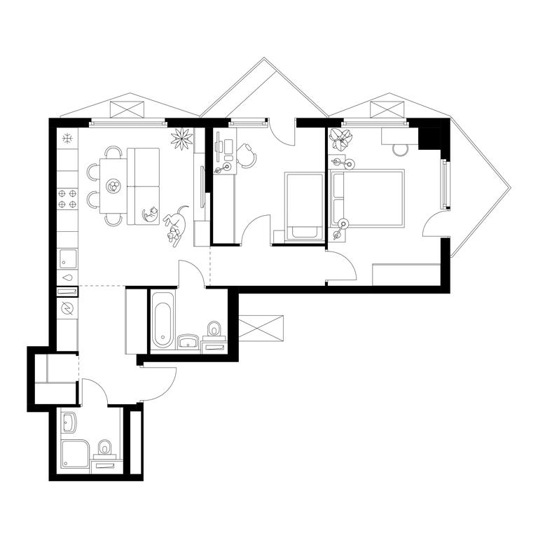 2-BD Apartment Sale, 61.17 sq. m. at Businovskiy Park, Izhorskaya Street, 6с5, Moscow, Russia #1 2-BD Apartment Sale, 61.17 sq. m. at Businovskiy Park, Izhorskaya Street, 6с5, Moscow, Russia #1
