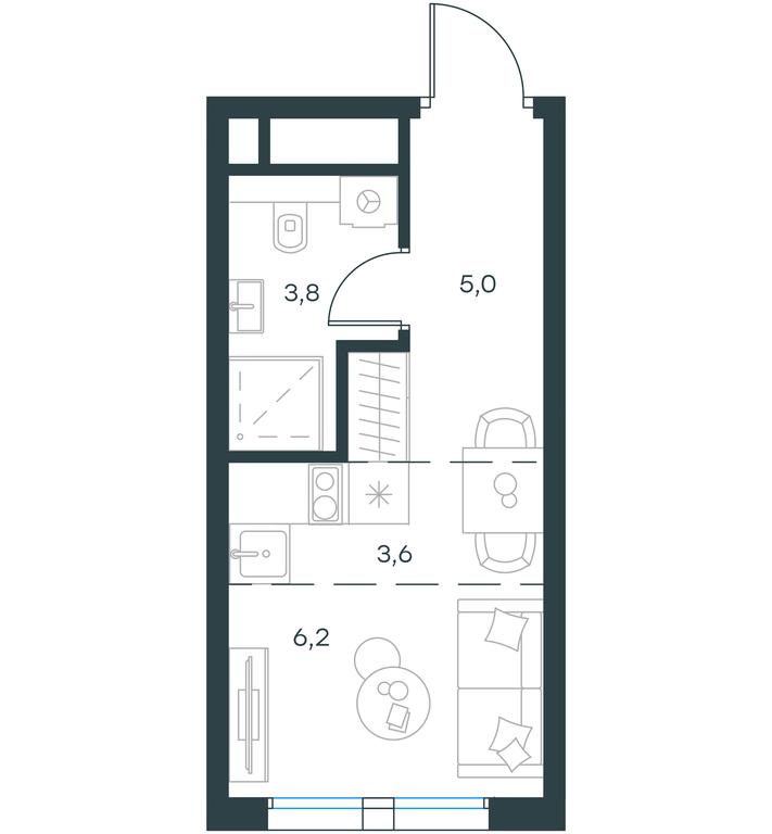 Apartment Sale, 18.6 sq. m. at Level Seligerskaya, Ilmenskiy Drive, 12, Moscow, Russia #1