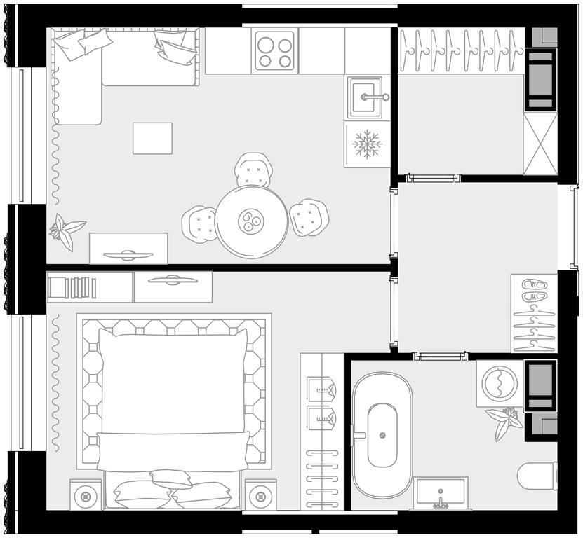 1-BD Apartment Sale, 40 sq. m. at Crystal, Generala Glagoleva Street, 16с1, Moscow, Russia #1 1-BD Apartment Sale, 40 sq. m. at Crystal, Generala Glagoleva Street, 16с1, Moscow, Russia #1