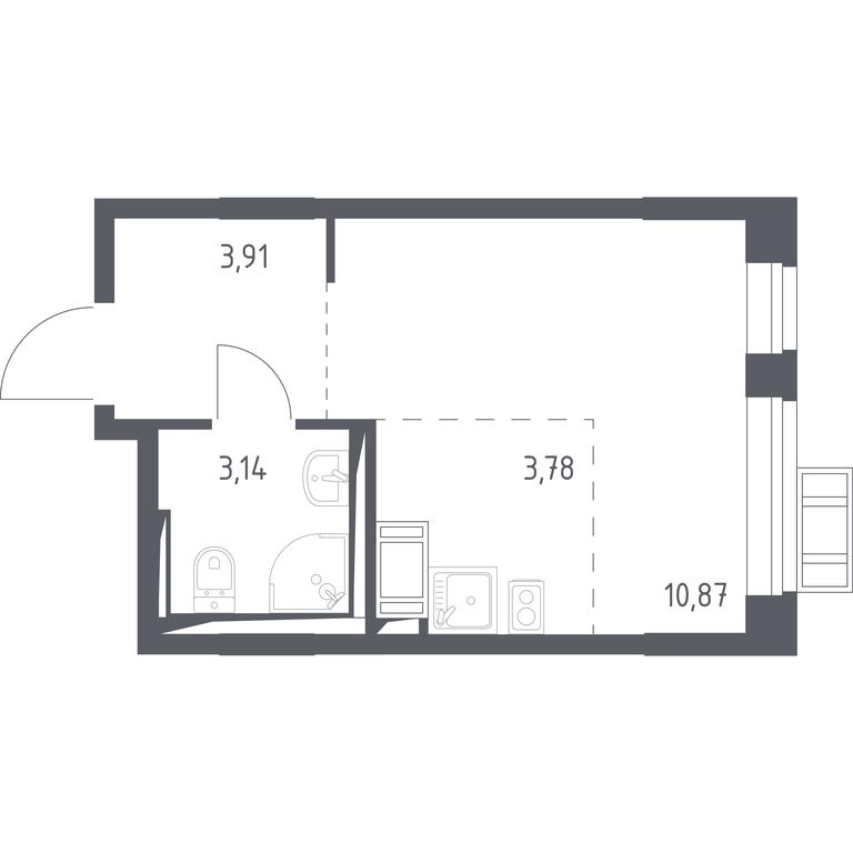 Apartment Sale, 21.6 sq. m. at Prigorod Lesnoe, Molodyozhny bulvar, 6, derevnya Misaylovo, Leninskiy City District, Moscow Region, Russia #1 Apartment Sale, 21.6 sq. m. at Prigorod Lesnoe, Molodyozhny bulvar, 6, derevnya Misaylovo, Leninskiy City District, Moscow Region, Russia #1
