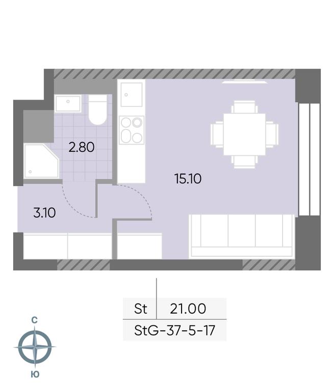 Apartment Sale, 21平方米 at Wave, Borisovskye Prudy Street, 1Б, Moscow, Russia #1 Apartment Sale, 21平方米 at Wave, Borisovskye Prudy Street, 1Б, Moscow, Russia #1