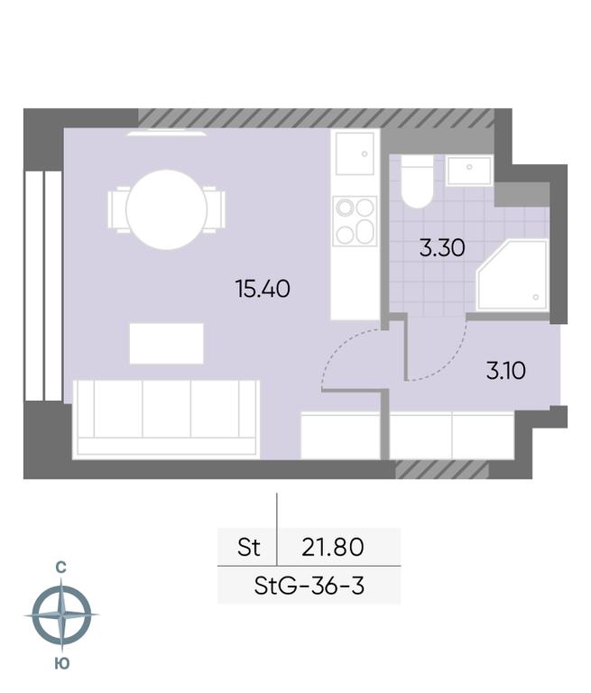 Apartment Sale, 21.8 sq. m. at Wave, Borisovskye Prudy Street, 1Б, Moscow, Russia #1 Apartment Sale, 21.8 sq. m. at Wave, Borisovskye Prudy Street, 1Б, Moscow, Russia #1