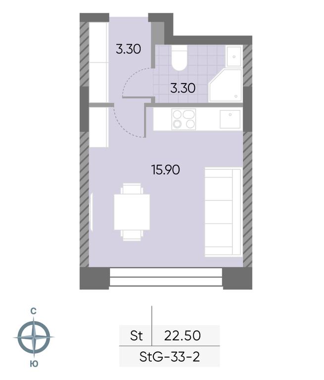 Apartment Sale, 22.5平方米 at Wave, Borisovskye Prudy Street, 1Б, Moscow, Russia #1 Apartment Sale, 22.5平方米 at Wave, Borisovskye Prudy Street, 1Б, Moscow, Russia #1