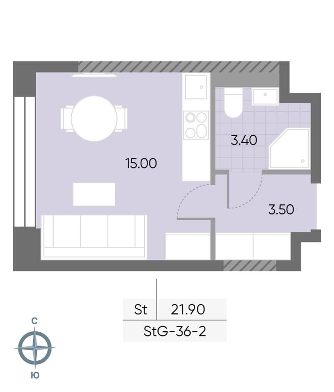 Apartment Sale, 21.9 sq. m. at Wave, Borisovskye Prudy Street, 1Б, Moscow, Russia #1 Apartment Sale, 21.9 sq. m. at Wave, Borisovskye Prudy Street, 1Б, Moscow, Russia #1