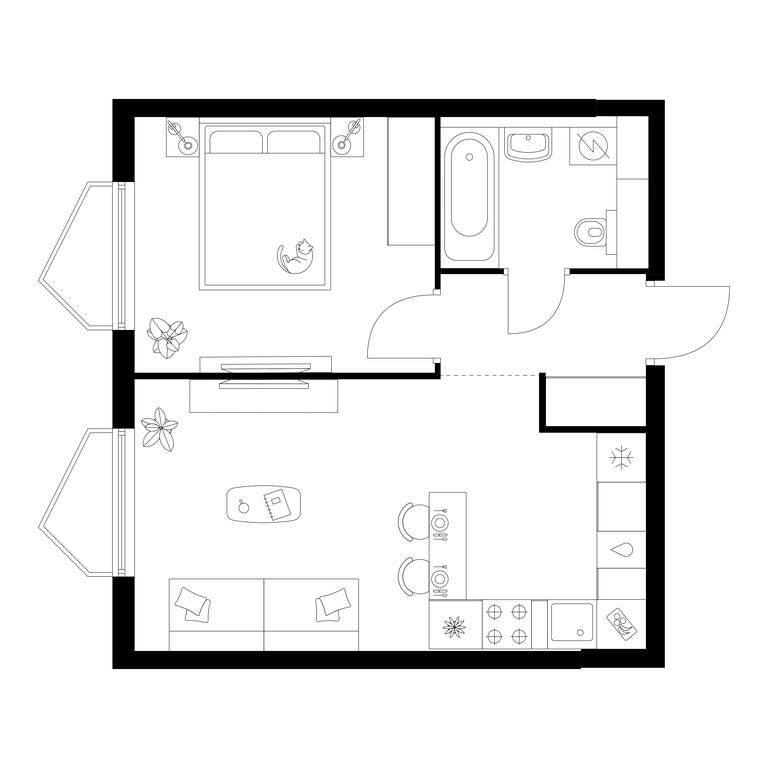 Продажа 1-комн. квартиры, 38,5 м² в ЖК «Мичуринский парк», Озёрная улица, 44А, Москва, Россия #1 Продажа 1-комн. квартиры, 38,5 м² в ЖК «Мичуринский парк», Озёрная улица, 44А, Москва, Россия #1