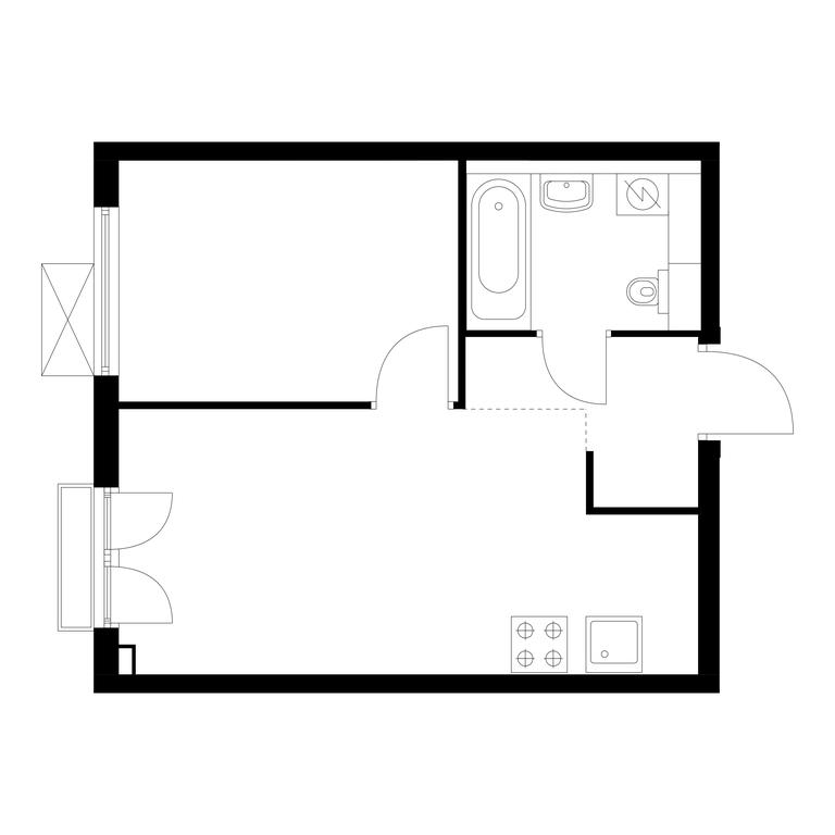 1-BD Apartment Sale, 32.5 sq. m. at Ilinskie Luga, Zapovednaya Street, 1, posyolok Ilyinskoye-Usovo, Krasnogorsk City District, Moscow Region, Russia #1 1-BD Apartment Sale, 32.5 sq. m. at Ilinskie Luga, Zapovednaya Street, 1, posyolok Ilyinskoye-Usovo, Krasnogorsk City District, Moscow Region, Russia #1