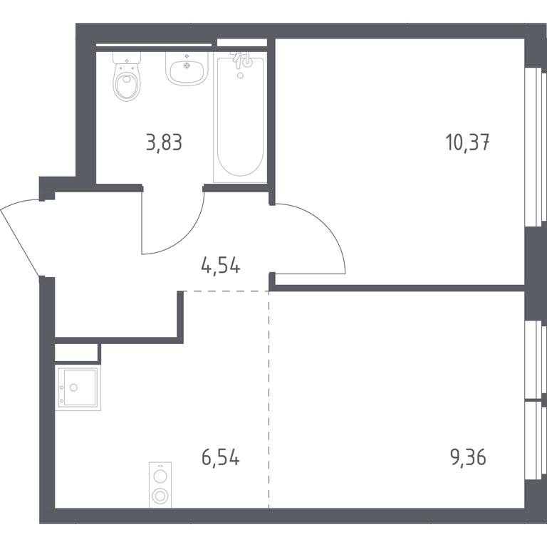 Apartment Sale, 34.64 sq. m. at Ostafevo, Ostafyevskoe Highway, 12к1, Ryazanovskoe Settlement, Moscow, Russia #1 Apartment Sale, 34.64 sq. m. at Ostafevo, Ostafyevskoe Highway, 12к1, Ryazanovskoe Settlement, Moscow, Russia #1
