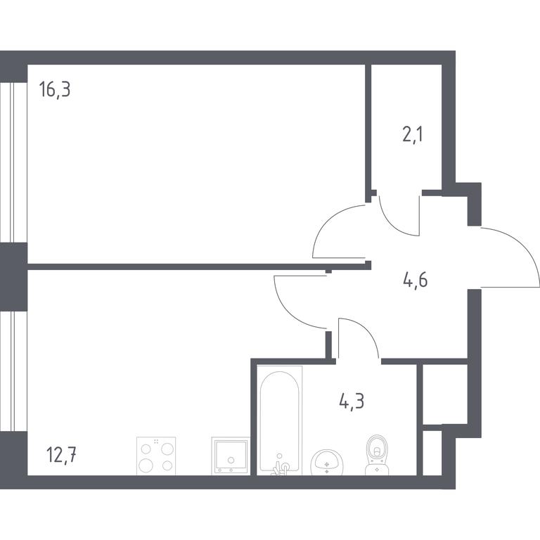 Apartment Sale, 40.3 sq. m. at Veresk, 3rd Khoroshyovskaya Street, вл19с3к1, Moscow, Russia #1 Apartment Sale, 40.3 sq. m. at Veresk, 3rd Khoroshyovskaya Street, вл19с3к1, Moscow, Russia #1