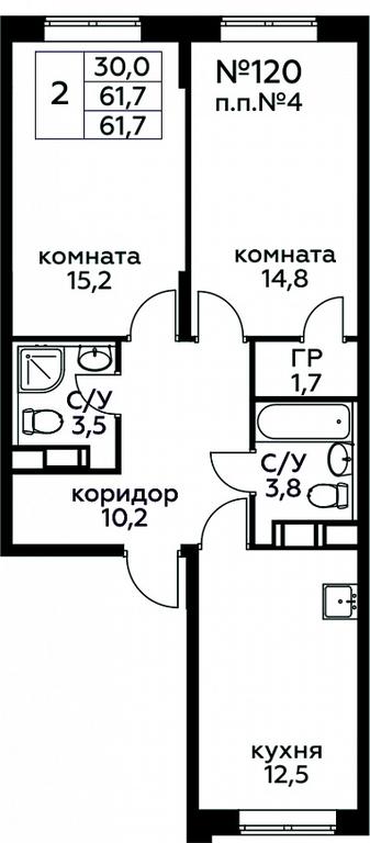 Продажа 1-комн. квартиры, 61,7 м² в ЖК «Цветочные Поляны», квартал № 23, поселение Филимонковское, Москва, Россия #1 Продажа 1-комн. квартиры, 61,7 м² в ЖК «Цветочные Поляны», квартал № 23, поселение Филимонковское, Москва, Россия #1