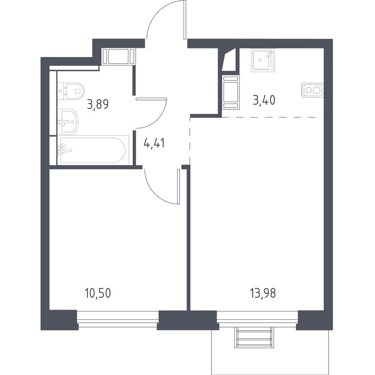 Apartment Sale, 35.7 sq. m. at Pribrezhnyi Park, Pribrezhniy Park Residential Complex, Village of Yam, Domodedovo City District, Moscow Region, Russia #1 Apartment Sale, 35.7 sq. m. at Pribrezhnyi Park, Pribrezhniy Park Residential Complex, Village of Yam, Domodedovo City District, Moscow Region, Russia #1