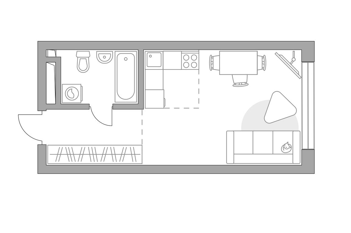 Apartment Sale, 29.07平方米 at Triniti 3, Dmitrovskoye Highway, 75к4, Moscow, Russia #1 Apartment Sale, 29.07平方米 at Triniti 3, Dmitrovskoye Highway, 75к4, Moscow, Russia #1