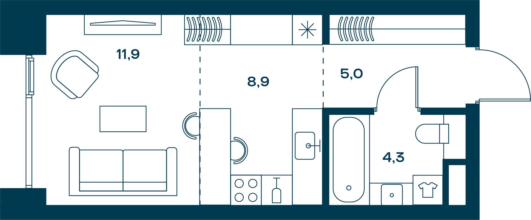 Apartment Sale, 30.4 sq. m. at Soul, Chasovaya Street, 28, Moscow, Russia #2