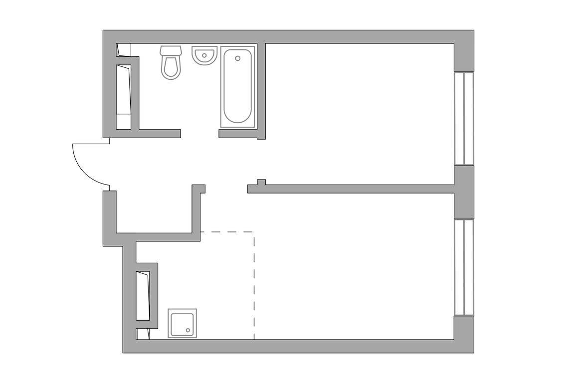 1-BD Apartment Sale, 38.12平方米 at Triniti 3, Dmitrovskoye Highway, 75к4, Moscow, Russia #2