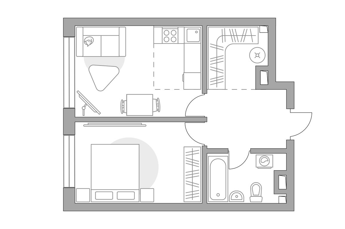 1-BD Apartment Sale, 38.67平方米 at Triniti 3, Dmitrovskoye Highway, 75к4, Moscow, Russia #1 1-BD Apartment Sale, 38.67平方米 at Triniti 3, Dmitrovskoye Highway, 75к4, Moscow, Russia #1