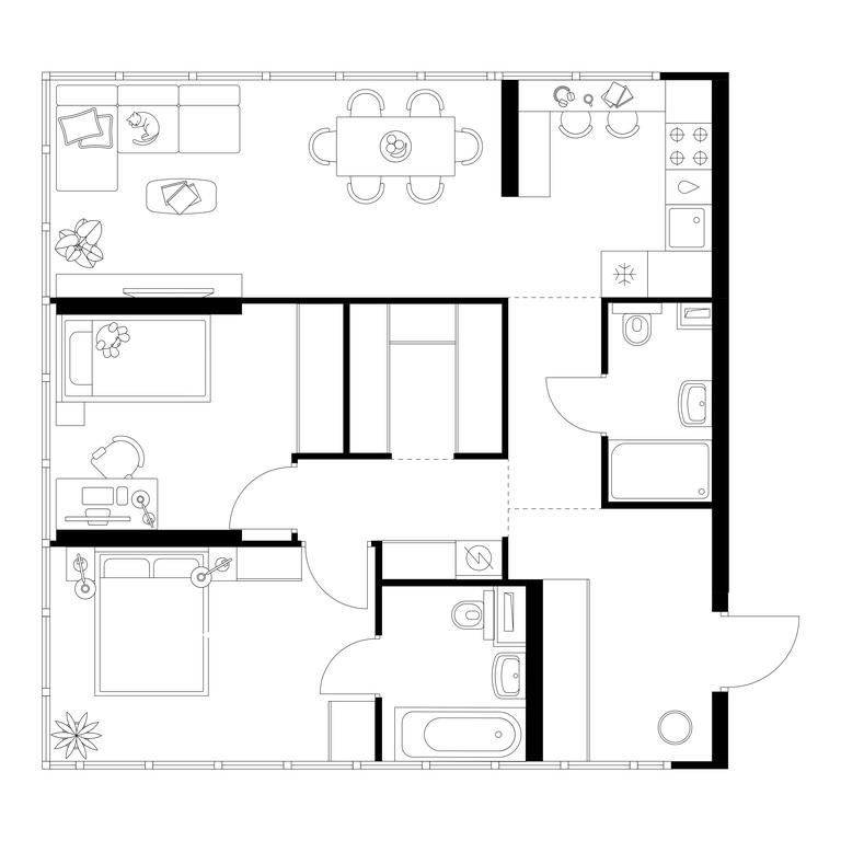 2-BD Apartment Sale, 67.49 sq. m. at Businovskiy Park, Izhorskaya Street, 6с5, Moscow, Russia #1 2-BD Apartment Sale, 67.49 sq. m. at Businovskiy Park, Izhorskaya Street, 6с5, Moscow, Russia #1