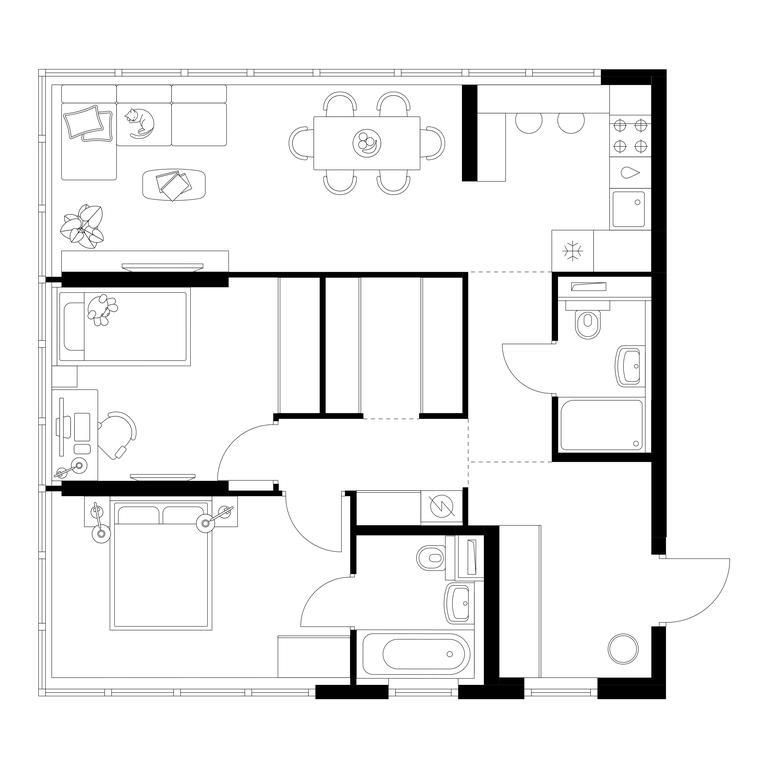 2-BD Apartment Sale, 67.49 sq. m. at Businovskiy Park, Izhorskaya Street, 6с5, Moscow, Russia #2 2-BD Apartment Sale, 67.49 sq. m. at Businovskiy Park, Izhorskaya Street, 6с5, Moscow, Russia #2