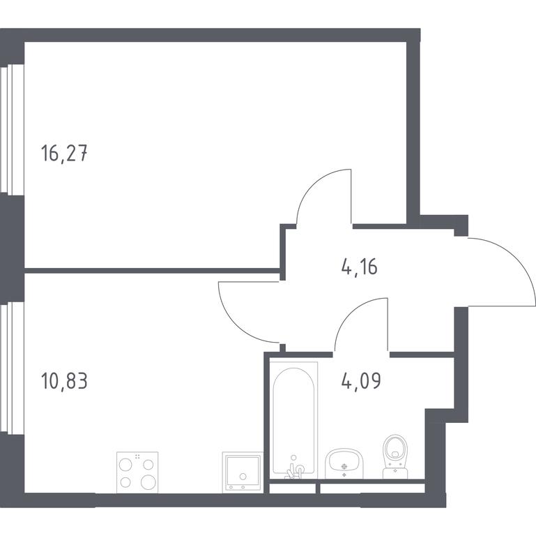 Apartment Sale, 35.35 sq. m. at Mytishchi Park, Silikatnaya ulitsa, 41к3, Mytischi, Moscow Region, Russia #1 Apartment Sale, 35.35 sq. m. at Mytishchi Park, Silikatnaya ulitsa, 41к3, Mytischi, Moscow Region, Russia #1