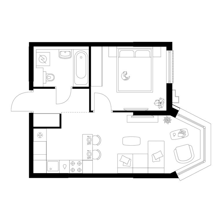 1-BD Apartment Sale, 36.4 sq. m. at Moskvoreche, Kotlyakovskaya Street, Moscow, Russia #1 1-BD Apartment Sale, 36.4 sq. m. at Moskvoreche, Kotlyakovskaya Street, Moscow, Russia #1