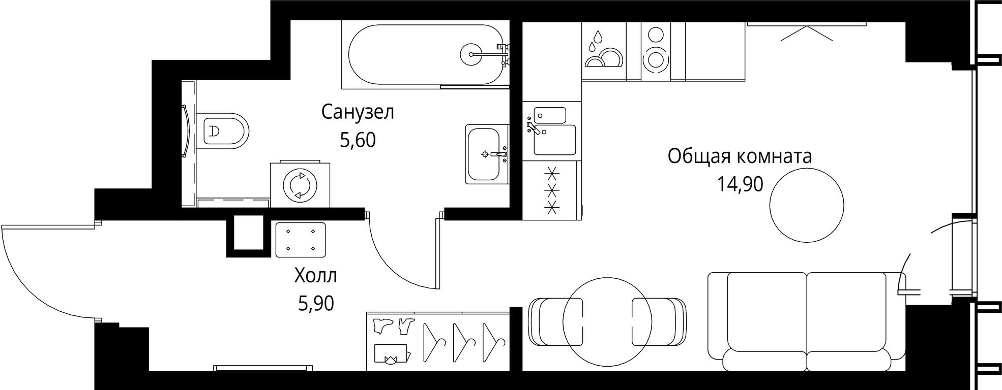 Apartment Sale, 26.4平方米 at VEER, Vereyskaya Street, Moscow, Russia #1 Apartment Sale, 26.4平方米 at VEER, Vereyskaya Street, Moscow, Russia #1