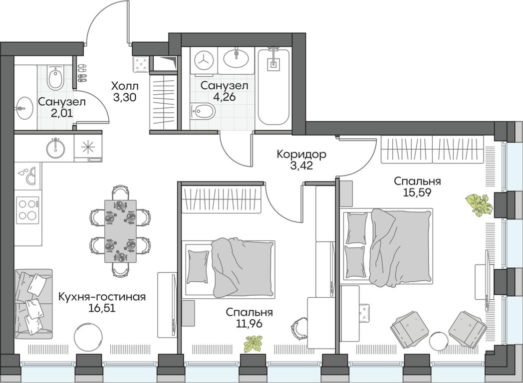 Apartment Sale, 30.4 sq. m. at Dom na naberezhnoy INSIDER (Insayder), Avtozavodskaya Street, Moscow, Russia #1