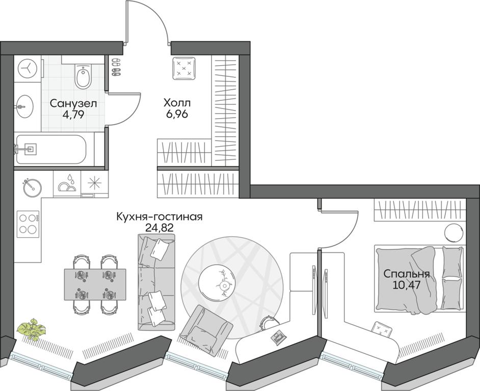 2-BD Apartment Sale, 66.15 sq. m. at Dom na naberezhnoy INSIDER (Insayder), Avtozavodskaya Street, Moscow, Russia #1 2-BD Apartment Sale, 66.15 sq. m. at Dom na naberezhnoy INSIDER (Insayder), Avtozavodskaya Street, Moscow, Russia #1