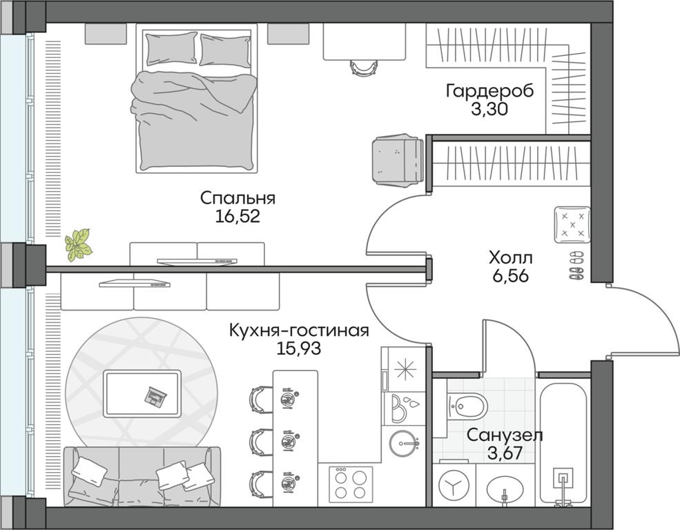 1-BD Apartment Sale, 36.61 sq. m. at Dom na naberezhnoy INSIDER (Insayder), Avtozavodskaya Street, Moscow, Russia #1 1-BD Apartment Sale, 36.61 sq. m. at Dom na naberezhnoy INSIDER (Insayder), Avtozavodskaya Street, Moscow, Russia #1