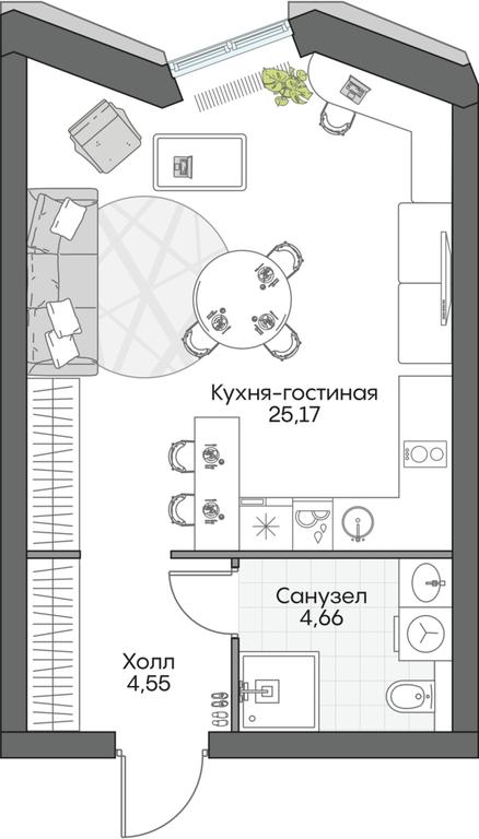 2-BD Apartment Sale, 60.31 sq. m. at Dom na naberezhnoy INSIDER (Insayder), Avtozavodskaya Street, Moscow, Russia #1 2-BD Apartment Sale, 60.31 sq. m. at Dom na naberezhnoy INSIDER (Insayder), Avtozavodskaya Street, Moscow, Russia #1
