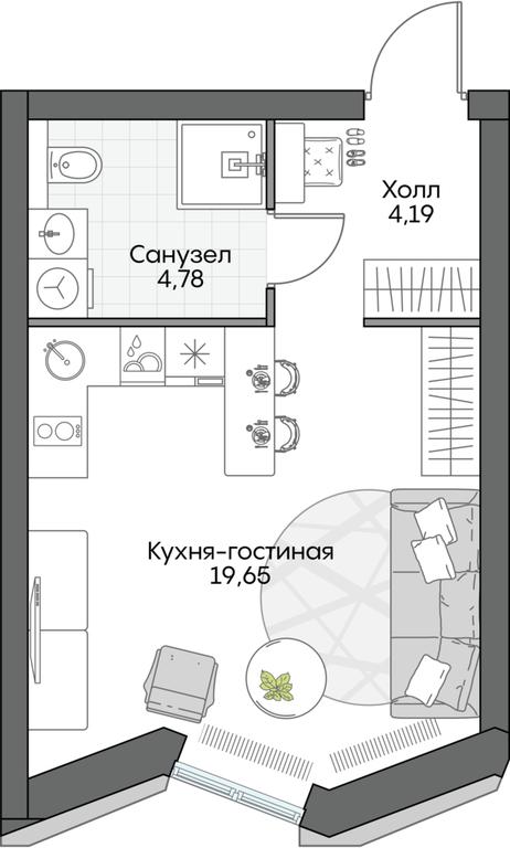 Apartment Sale, 29.38 sq. m. at Dom na naberezhnoy INSIDER (Insayder), Avtozavodskaya Street, Moscow, Russia #1 Apartment Sale, 29.38 sq. m. at Dom na naberezhnoy INSIDER (Insayder), Avtozavodskaya Street, Moscow, Russia #1