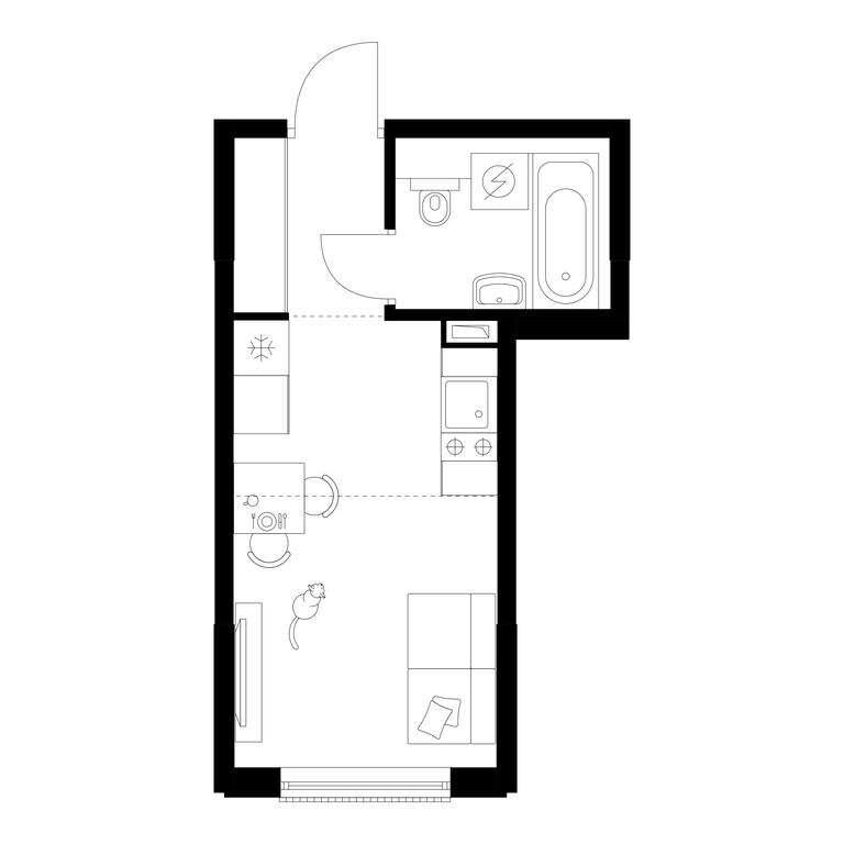 Apartment Sale, 19.4 sq. m. at Moskvoreche, Kotlyakovskaya Street, Moscow, Russia #1 Apartment Sale, 19.4 sq. m. at Moskvoreche, Kotlyakovskaya Street, Moscow, Russia #1