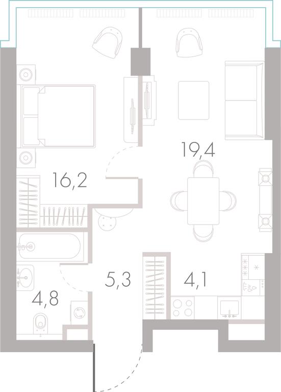 1-BD Apartment Sale, 49.2 sq. m. at River Park Towers, Kutuzovsky Drive, 16с1, Moscow, Russia #1 1-BD Apartment Sale, 49.2 sq. m. at River Park Towers, Kutuzovsky Drive, 16с1, Moscow, Russia #1