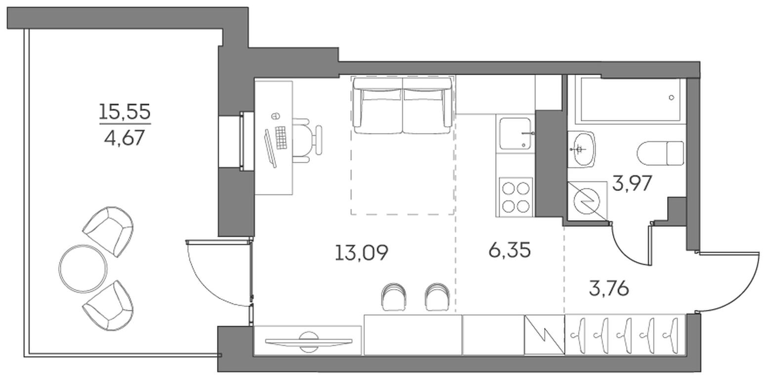 Apartment Sale, 31.84 sq. m. at Akvilon Beside 2 0, Ryazansky Avenue, Moscow, Russia #1 Apartment Sale, 31.84 sq. m. at Akvilon Beside 2 0, Ryazansky Avenue, Moscow, Russia #1