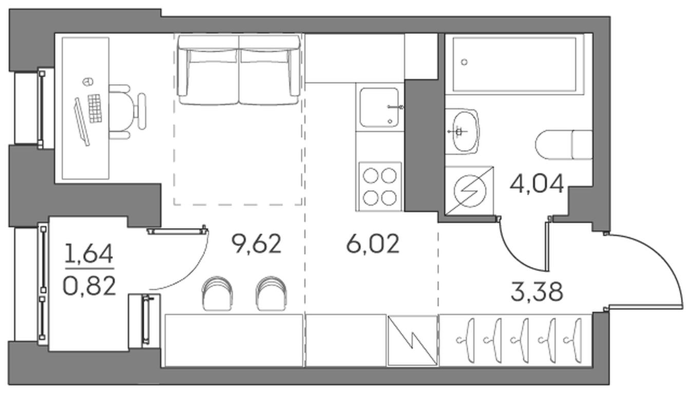 Apartment Sale, 23.88 sq. m. at Akvilon Beside 2 0, Ryazansky Avenue, Moscow, Russia #1 Apartment Sale, 23.88 sq. m. at Akvilon Beside 2 0, Ryazansky Avenue, Moscow, Russia #1