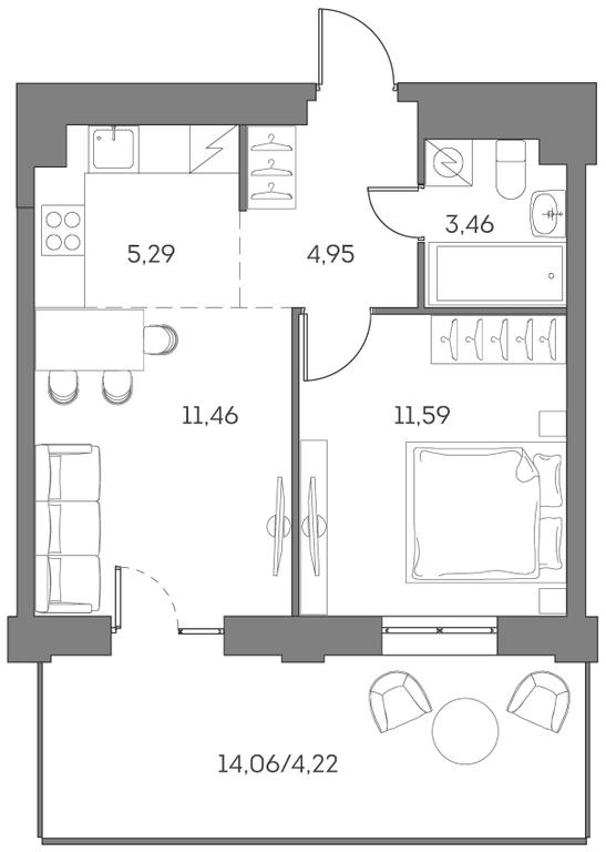 Apartment Sale, 40.97平方米 at Akvilon Beside 2 0, Ryazansky Avenue, Moscow, Russia #1 Apartment Sale, 40.97平方米 at Akvilon Beside 2 0, Ryazansky Avenue, Moscow, Russia #1