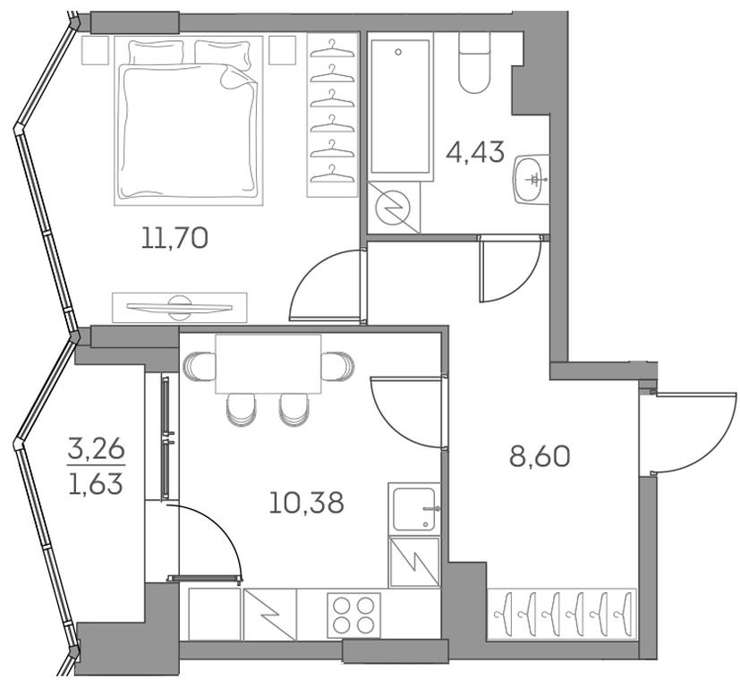 Apartment Sale, 36.74 sq. m. at Akvilon Beside 2 0, Ryazansky Avenue, Moscow, Russia #2 Apartment Sale, 36.74 sq. m. at Akvilon Beside 2 0, Ryazansky Avenue, Moscow, Russia #2