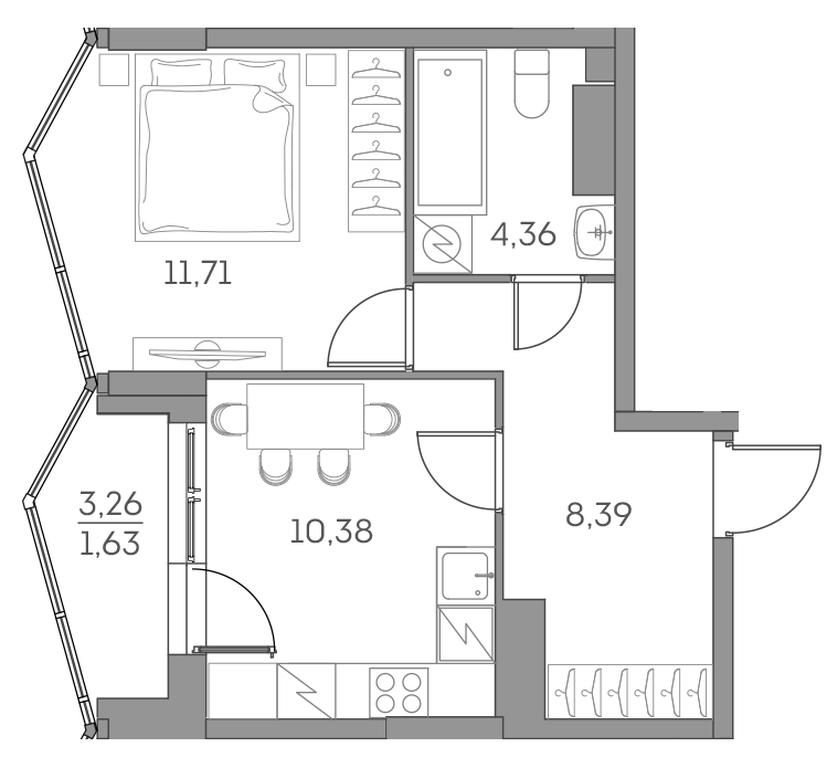 Apartment Sale, 36.47平方米 at Akvilon Beside 2 0, Ryazansky Avenue, Moscow, Russia #2 Apartment Sale, 36.47平方米 at Akvilon Beside 2 0, Ryazansky Avenue, Moscow, Russia #2