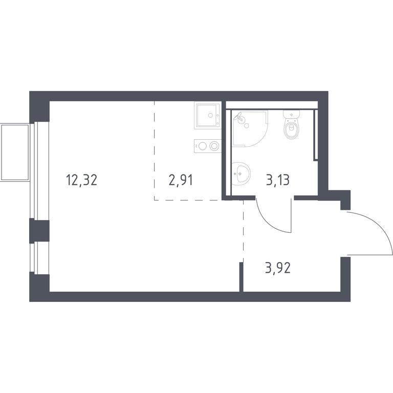 Apartment Sale, 22.28 sq. m. at Egorovo Park, 1-y kvartal, posyolok Zhilino-1, Lubertsy City District, Moscow Region, Russia #1 Apartment Sale, 22.28 sq. m. at Egorovo Park, 1-y kvartal, posyolok Zhilino-1, Lubertsy City District, Moscow Region, Russia #1