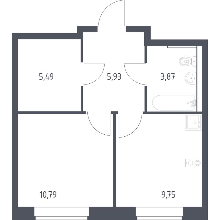 Apartment Sale, 35.83平方米 at Egorovo Park, 1-y kvartal, posyolok Zhilino-1, Lubertsy City District, Moscow Region, Russia #1 Apartment Sale, 35.83平方米 at Egorovo Park, 1-y kvartal, posyolok Zhilino-1, Lubertsy City District, Moscow Region, Russia #1