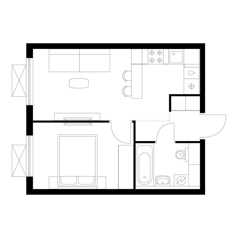 1-BD Apartment Sale, 33.8 sq. m. at Yauza Park, ulitsa Kolontsova, 4, Mytischi, Moscow Region, Russia #1 1-BD Apartment Sale, 33.8 sq. m. at Yauza Park, ulitsa Kolontsova, 4, Mytischi, Moscow Region, Russia #1