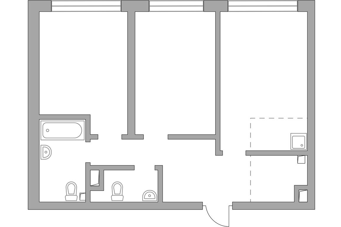 2-BD Apartment Sale, 62.94平方米 at Triniti 3, Dmitrovskoye Highway, 75к4, Moscow, Russia #2 2-BD Apartment Sale, 62.94平方米 at Triniti 3, Dmitrovskoye Highway, 75к4, Moscow, Russia #2