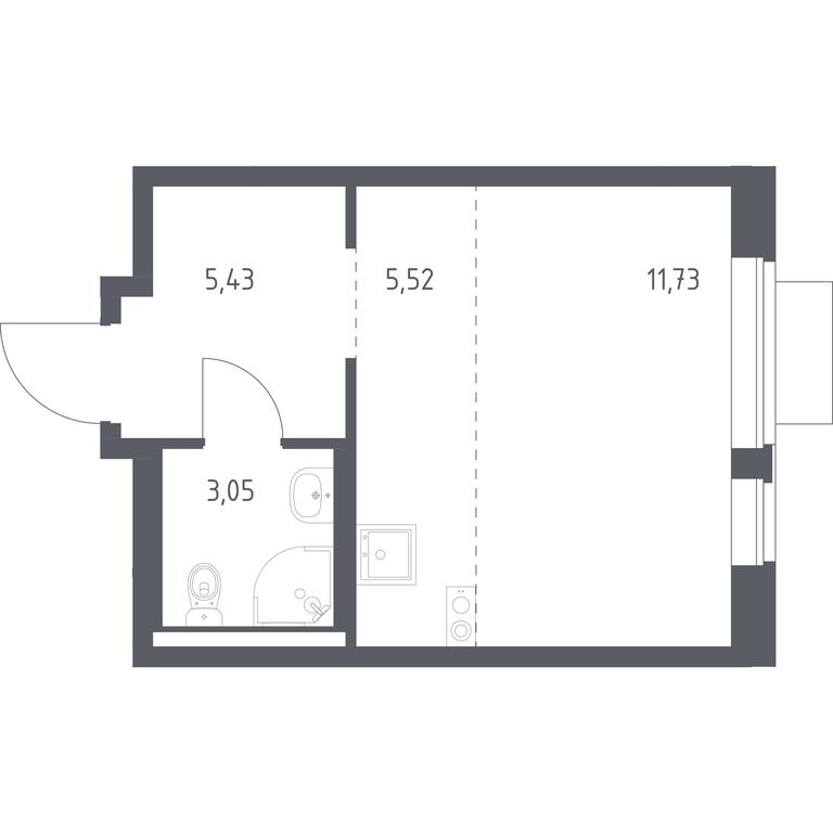 Apartment Sale, 25.73平方米 at Novoe Vidnoe, Kalinovka Village, Leninskiy City District, Moscow Region, Russia #1 Apartment Sale, 25.73平方米 at Novoe Vidnoe, Kalinovka Village, Leninskiy City District, Moscow Region, Russia #1