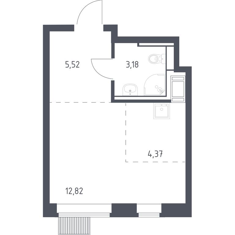 Apartment Sale, 25.89 sq. m. at Bolshoe Putilkovo, Prostornaya ulitsa, 1, Putilkovo Village, Krasnogorsk City District, Moscow Region, Russia #1 Apartment Sale, 25.89 sq. m. at Bolshoe Putilkovo, Prostornaya ulitsa, 1, Putilkovo Village, Krasnogorsk City District, Moscow Region, Russia #1