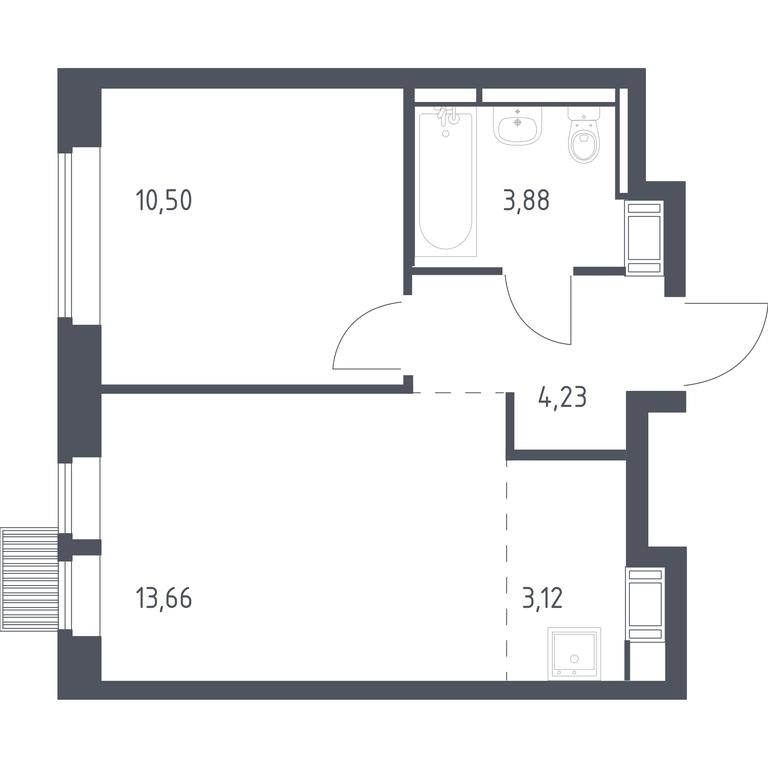 Apartment Sale, 35.39 sq. m. at Bolshoe Putilkovo, Prostornaya ulitsa, 1, Putilkovo Village, Krasnogorsk City District, Moscow Region, Russia #1 Apartment Sale, 35.39 sq. m. at Bolshoe Putilkovo, Prostornaya ulitsa, 1, Putilkovo Village, Krasnogorsk City District, Moscow Region, Russia #1