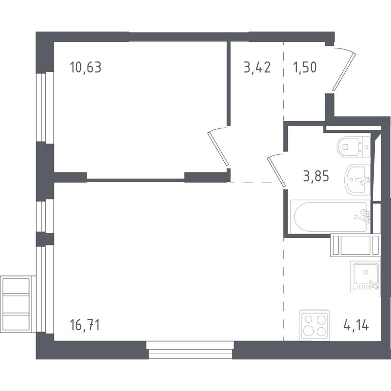 Apartment Sale, 39.7 sq. m. at Gorki Park, Shkolnaya ulitsa, 2, derevnya Korobovo, Leninskiy City District, Moscow Region, Russia #1 Apartment Sale, 39.7 sq. m. at Gorki Park, Shkolnaya ulitsa, 2, derevnya Korobovo, Leninskiy City District, Moscow Region, Russia #1